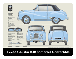 Austin A40 Somerset Coupe 1952-54 Mouse Mat